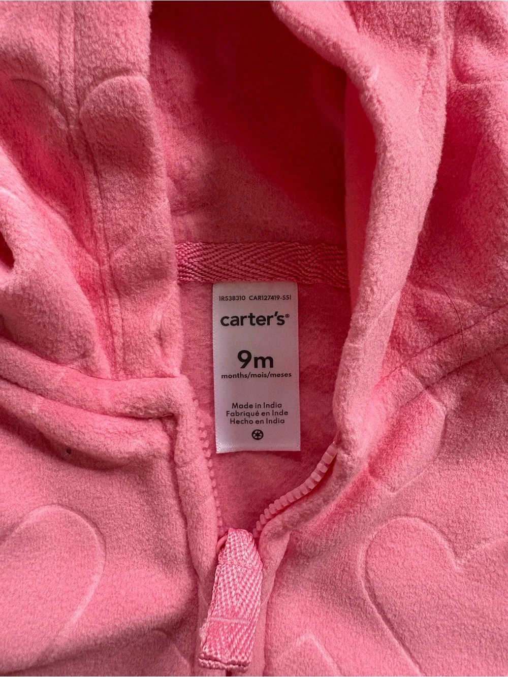 Pink Heart Hoodie Jacket for Baby